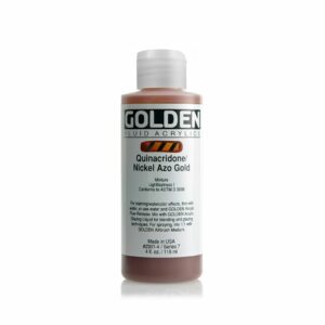 Golden Fluid Acrylic Colours 118ml Open Stock - Quinacridone Nickel Azo Gold
