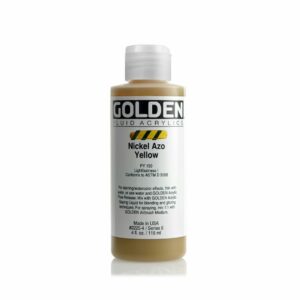 Golden Fluid Acrylic Colours 118ml Open Stock - Nickel Azo Yellow