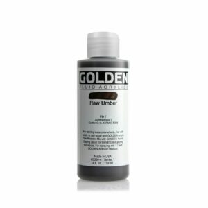Golden Fluid Acrylic Colours 118ml Open Stock - Raw Umber
