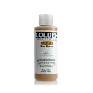 Golden Fluid Acrylic Colours 118ml Open Stock - Raw Sienna
