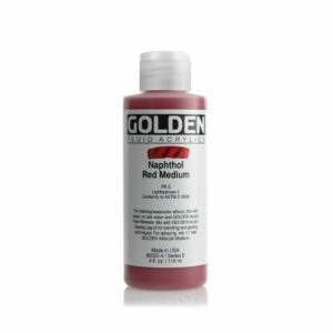 Golden Fluid Acrylic Colours 118ml Open Stock - Naphthol Red Medium