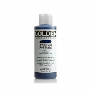Golden Fluid Acrylic Colours 118ml Open Stock - Phthalo Blue (Red Shade)