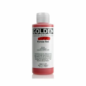 Golden Fluid Acrylic Colours 118ml Open Stock - Pyrrole Red