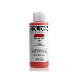 Golden Fluid Acrylic Colours 118ml Open Stock - Pyrrole Red Light