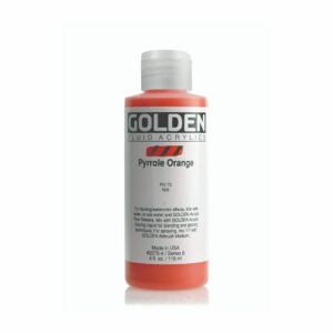 Golden Fluid Acrylic Colours 118ml Open Stock - Pyrrole Orange