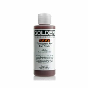Golden Fluid Acrylic Colours 118ml Open Stock - Transparent Red Iron Oxide