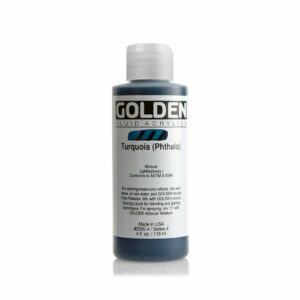 Golden Fluid Acrylic Colours 118ml Open Stock - Turquois (Phthalo)