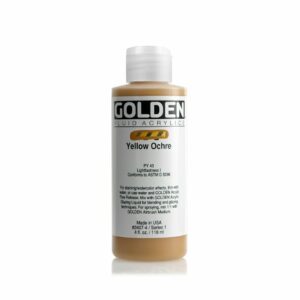 Golden Fluid Acrylic Colours 118ml Open Stock - Yellow Ochre