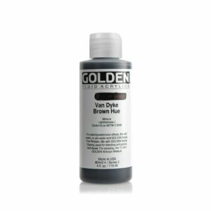 Golden Fluid Acrylic Colours 118ml Open Stock - Van Dyke Brown Hue