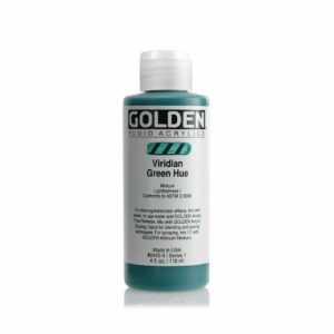 Golden Fluid Acrylic Colours 118ml Open Stock - Viridian Green Hue