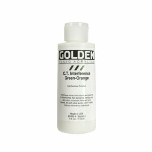 Golden Fluid Acrylic Colours 118ml Open Stock - C.T.Interference Green Orange