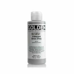 Golden Fluid Acrylic Colours 118ml Open Stock - Iridescent Silver Fine