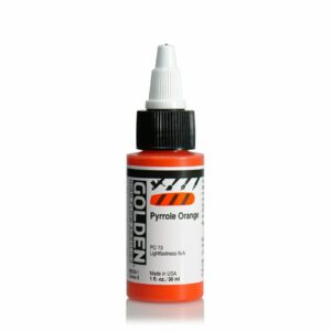 Golden High Flow Acrylic 30ml Open Stock - Pyrrole Orange