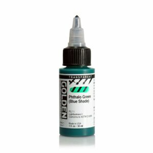 Golden High Flow Acrylic 30ml Open Stock - Transparent Phthalo Green (Blue Shade)