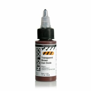 Golden High Flow Acrylic 30ml Open Stock - Transparent Brown Iron Oxide
