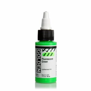 Golden High Flow Acrylic 30ml Open Stock - Fluorescent Green