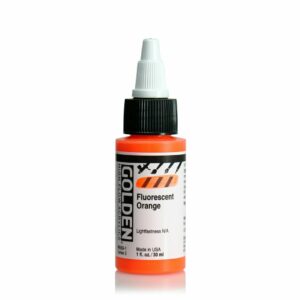 Golden High Flow Acrylic 30ml Open Stock - Fluorescent Orange