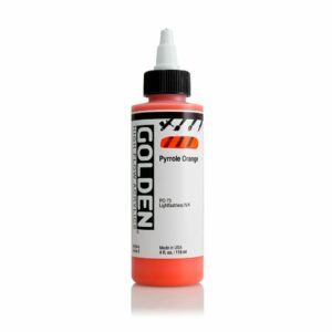 Golden High Flow Acrylic 118ml Open Stock - Pyrrole Orange