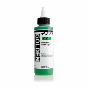 Golden High Flow Acrylic 118ml Open Stock - Permanent Green Light