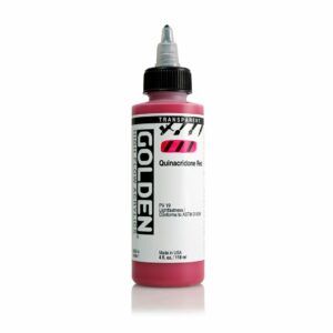 Golden High Flow Acrylic 118ml Open Stock - Transparent Quinacridone Red