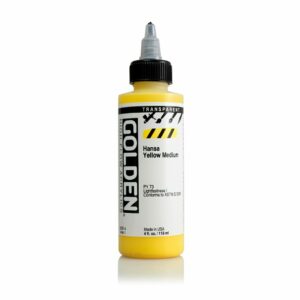Golden High Flow Acrylic 118ml Open Stock - Transparent Hansa Yellow Medium