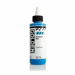Golden High Flow Acrylic 118ml Open Stock - Fluorescent Blue