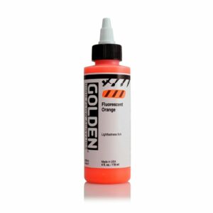 Golden High Flow Acrylic 118ml Open Stock - Fluorescent Orange