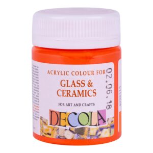 Decola Glass Colour 50ml Basic Shades Open Stock (MADE IN RUSSIA) - Orange