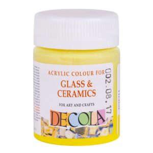 Decola Glass Colour 50ml Basic Shades Open Stock (MADE IN RUSSIA) - LEMON