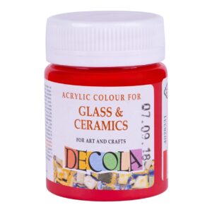Decola Glass Colour 50ml Basic Shades Open Stock (MADE IN RUSSIA) - RED