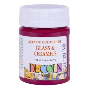 Decola Glass Colour 50ml Basic Shades Open Stock (MADE IN RUSSIA) - Carmine