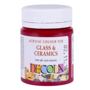 Decola Glass Colour 50ml Basic Shades Open Stock (MADE IN RUSSIA) - ROSE DEEP