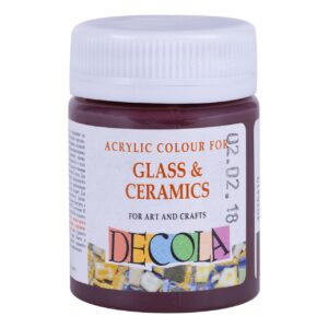 Decola Glass Colour 50ml Basic Shades Open Stock (MADE IN RUSSIA) - BROWN