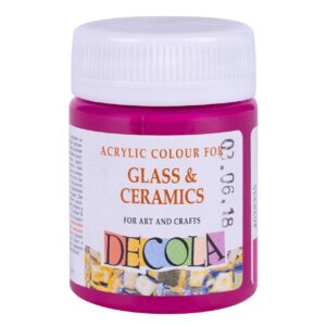 Decola Glass Colour 50ml Basic Shades Open Stock (MADE IN RUSSIA) - Rose Light