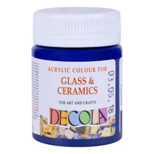 Decola Glass Colour 50ml Basic Shades Open Stock (MADE IN RUSSIA) - BLUE DEEP