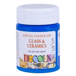 Decola Glass Colour 50ml Basic Shades Open Stock (MADE IN RUSSIA) - TURQUOISE BLUE