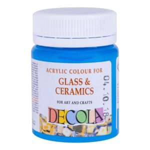 Decola Glass Colour 50ml Basic Shades Open Stock (MADE IN RUSSIA) - CELESTIAL BLUE