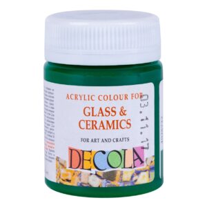 Decola Glass Colour 50ml Basic Shades Open Stock (MADE IN RUSSIA) - GREEN MEDIUM