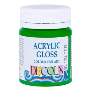Decola Acrylic Gloss Colours-50ml Open Stock (MADE IN RUSSIA) - GREEN LIGHT