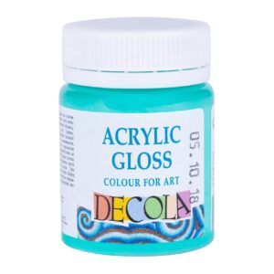 Decola Acrylic Gloss Colours-50ml Open Stock (MADE IN RUSSIA) - Emerald Green