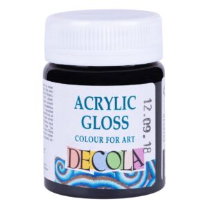 Decola Acrylic Gloss Colours-50ml Open Stock (MADE IN RUSSIA) - Black