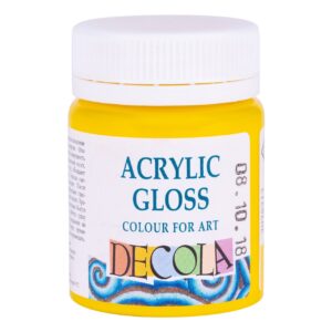 Decola Acrylic Gloss Colours-50ml Open Stock (MADE IN RUSSIA) - YELLOW LIGHT