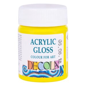 Decola Acrylic Gloss Colours-50ml Open Stock (MADE IN RUSSIA) - LEMON