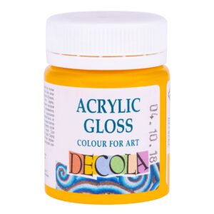 Decola Acrylic Gloss Colours-50ml Open Stock (MADE IN RUSSIA) - YELLOW MEDIUM