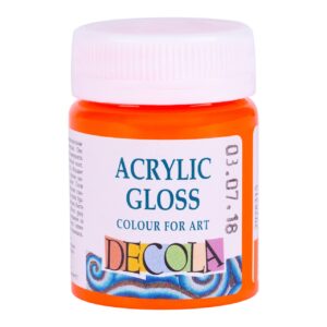 Decola Acrylic Gloss Colours-50ml Open Stock (MADE IN RUSSIA) - Orange