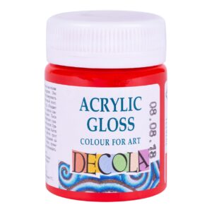 Decola Acrylic Gloss Colours-50ml Open Stock (MADE IN RUSSIA) - RED