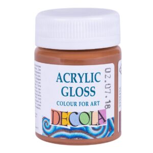 Decola Acrylic Gloss Colours-50ml Open Stock (MADE IN RUSSIA) - BROWN LIGHT