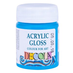 Decola Acrylic Gloss Colours-50ml Open Stock (MADE IN RUSSIA) - CELESTIAL BLUE