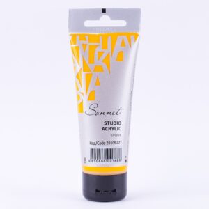 Sonnet Acrylic Colour 75ml Open Stock (MADE IN RUSSIA) - YELLOW DEEP