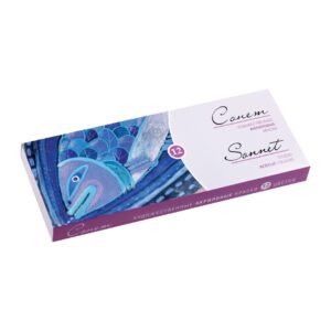 “Sonnet” Studio Acrylic Colours Sets of 18ml & 75ml Tubes - “Sonnet” Studio Acrylic Colours Set 12X18ml